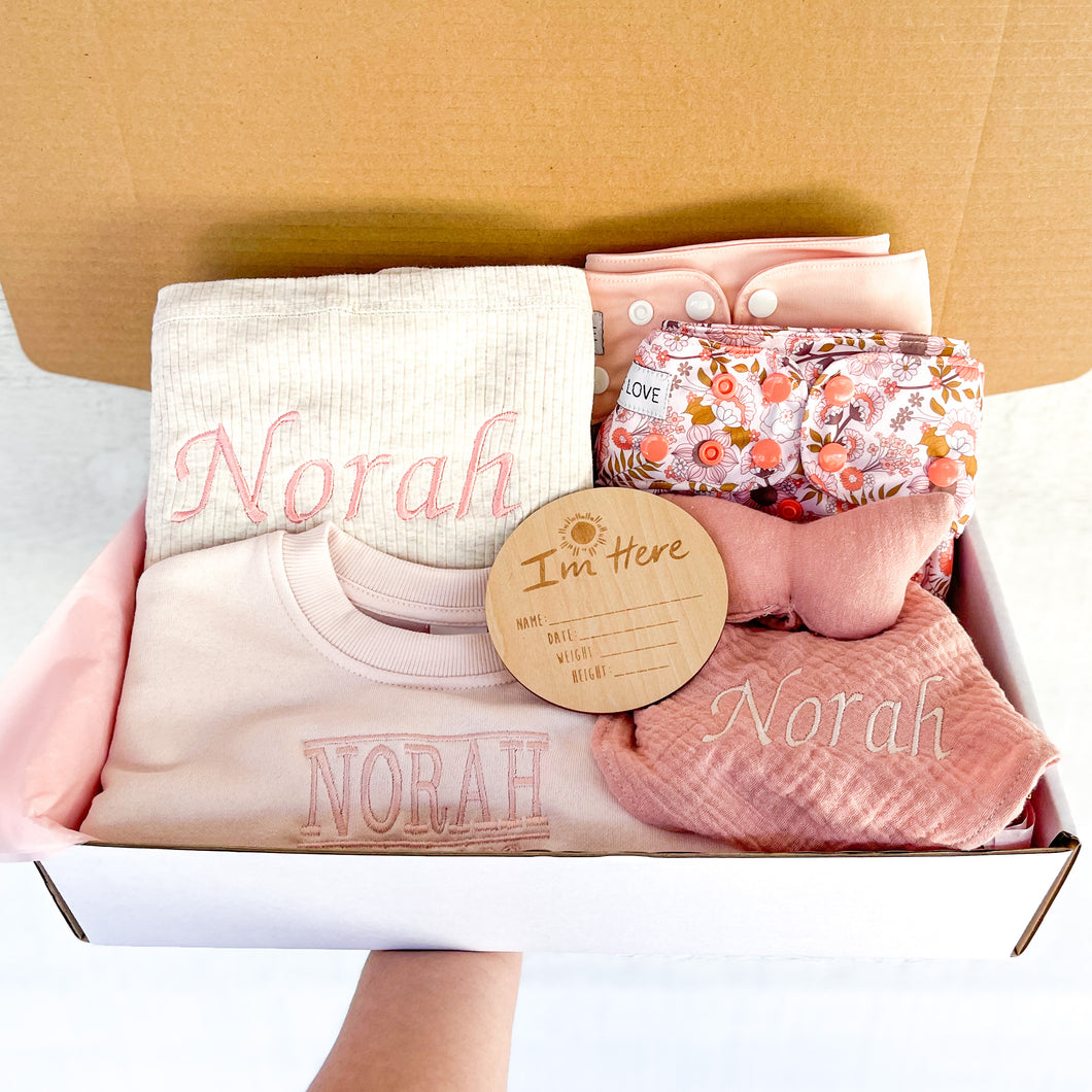Welcome baby Hamper box - Pink