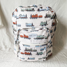 Load image into Gallery viewer, Everything Backpack - Choo Choo Trains