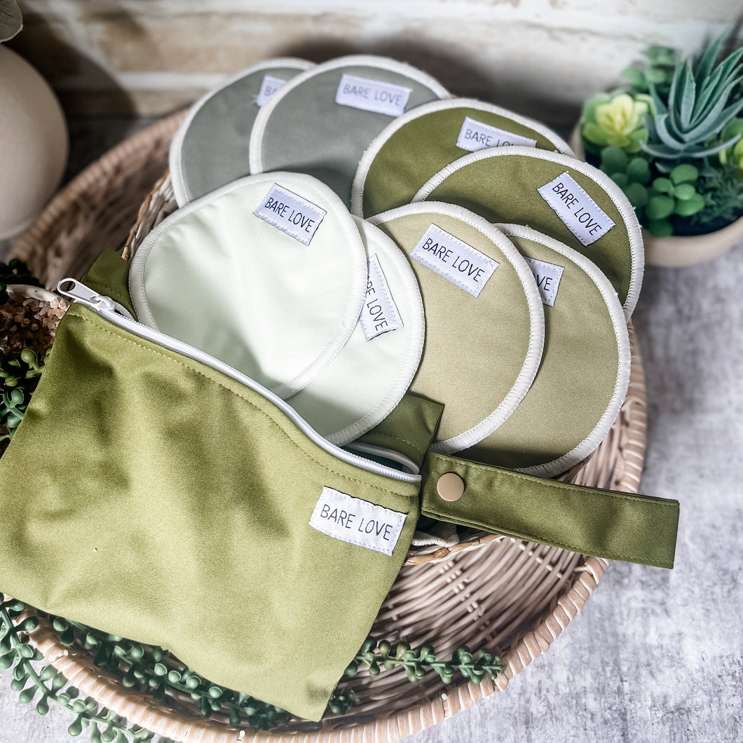 NURSING PADS - Mixed Solid Greens Bundle