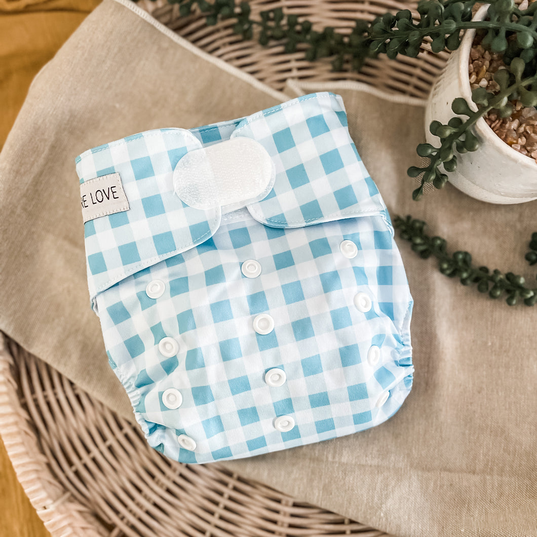 Bare Love Basics -Blue Gingham