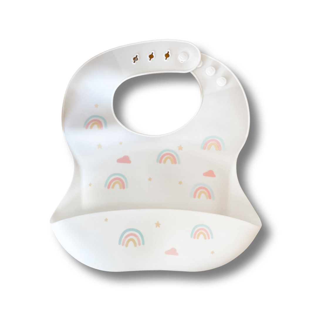 Silicone Bib - Rainbow