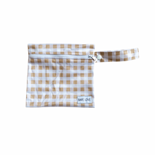 Load image into Gallery viewer, MINI WET BAG - Golden Gingham
