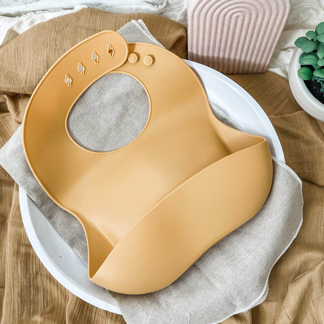 Silicone Bib - Mustard