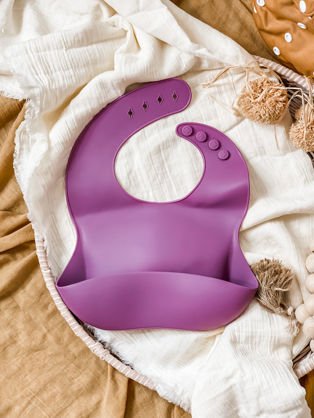 Silicone Bib - Violet