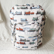 Load image into Gallery viewer, Everything Backpack - Choo Choo Trains
