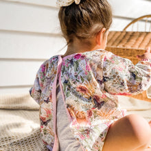 Load image into Gallery viewer, Sleeved Bib - Golden Gingham
