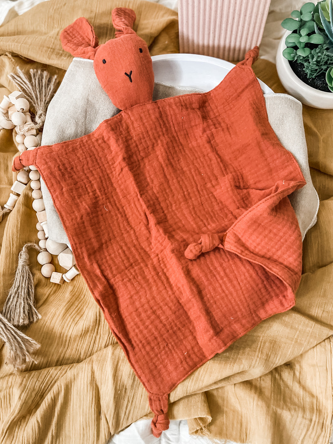 Bunny Comforter - Rust