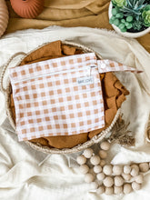 Load image into Gallery viewer, MINI WET BAG - Golden Gingham
