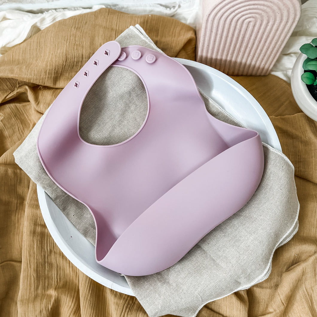 Silicone Bib - Lavender