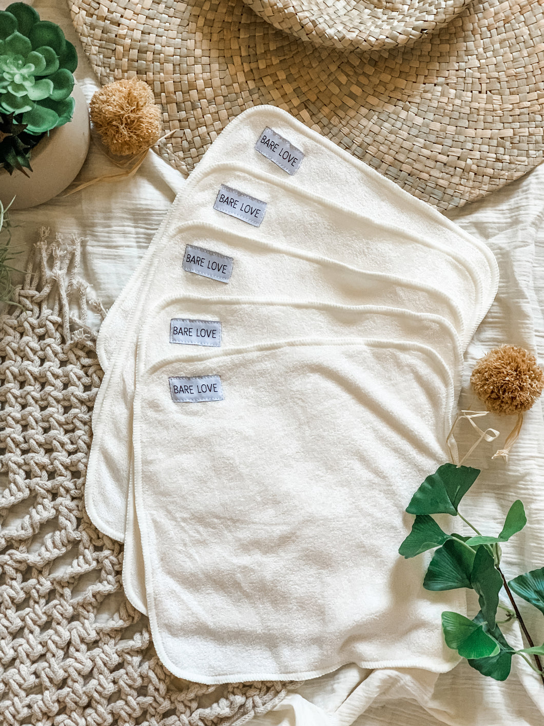 Reusable Bamboo Cloth Wipes